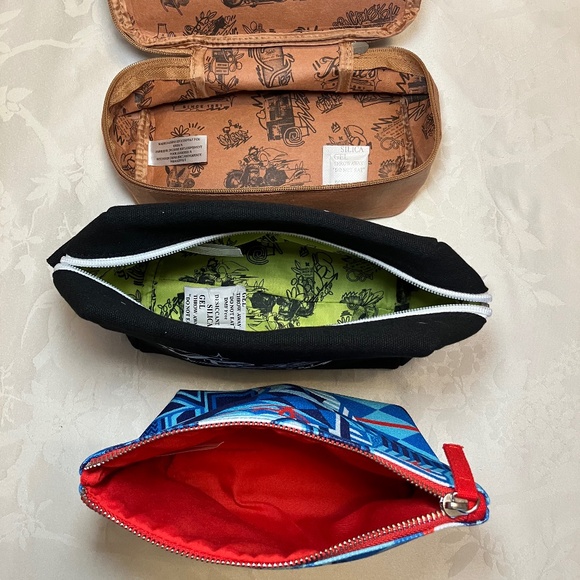 NWT Kiehl’s Cosmetic Makeup Bag Bundle Of Three - Picture 5 of 10